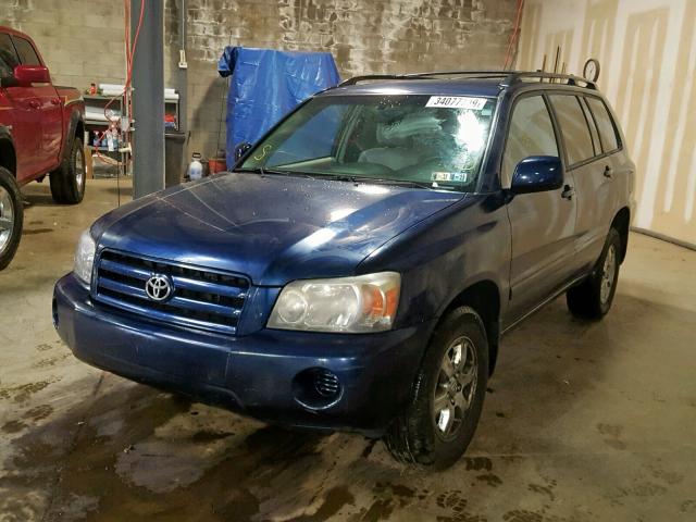 JTEEP21A570227226 - 2007 TOYOTA HIGHLANDER BLUE photo 2