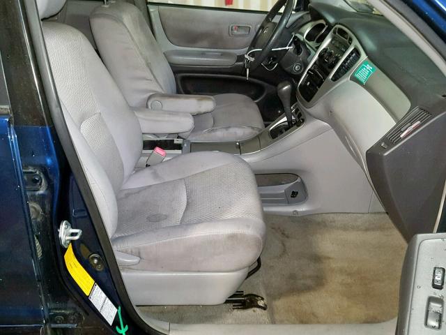 JTEEP21A570227226 - 2007 TOYOTA HIGHLANDER BLUE photo 6