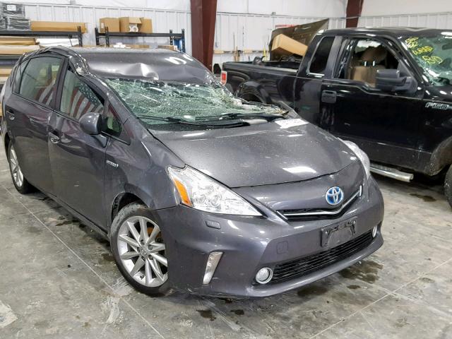 JTDZN3EU6EJ006036 - 2014 TOYOTA PRIUS V GRAY photo 1