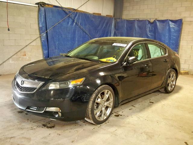 19UUA9F77DA002692 - 2013 ACURA TL ADVANCE BLACK photo 2