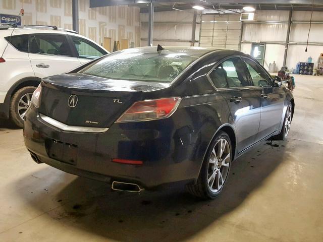 19UUA9F77DA002692 - 2013 ACURA TL ADVANCE BLACK photo 4