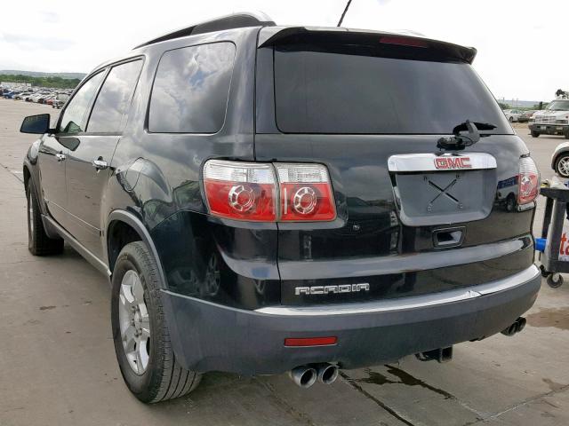 1GKER13708J268888 - 2008 GMC ACADIA SLE BLACK photo 3