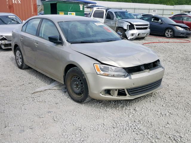 3VW2K7AJ9EM324312 - 2014 VOLKSWAGEN JETTA BASE GOLD photo 1