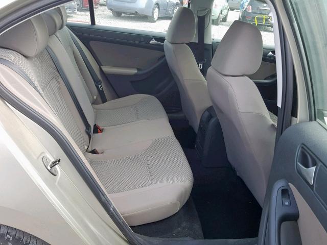 3VW2K7AJ9EM324312 - 2014 VOLKSWAGEN JETTA BASE GOLD photo 6