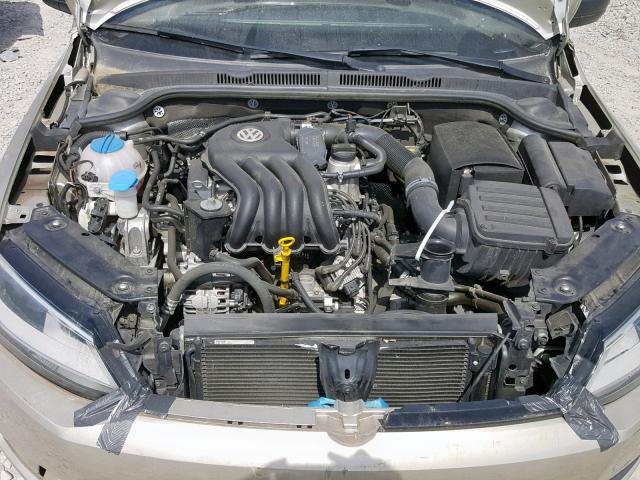 3VW2K7AJ9EM324312 - 2014 VOLKSWAGEN JETTA BASE GOLD photo 7