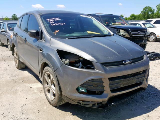 1FMCU0F76EUC44527 - 2014 FORD ESCAPE S GRAY photo 1