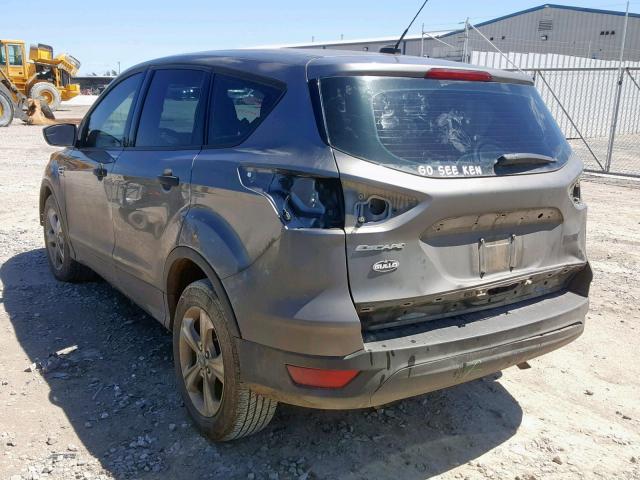 1FMCU0F76EUC44527 - 2014 FORD ESCAPE S GRAY photo 3