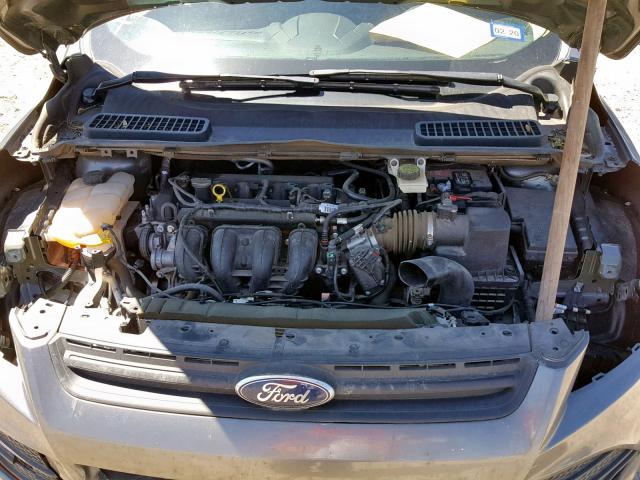 1FMCU0F76EUC44527 - 2014 FORD ESCAPE S GRAY photo 7