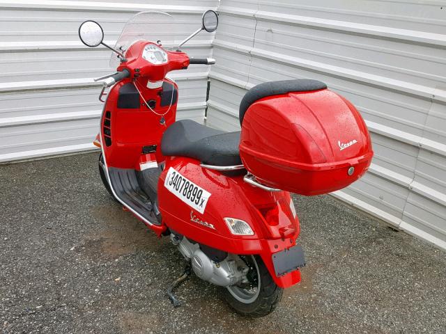 ZAPM459L885006982 - 2008 VESPA GTS 250 RED photo 3