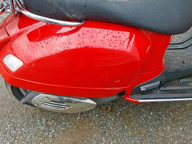 ZAPM459L885006982 - 2008 VESPA GTS 250 RED photo 9