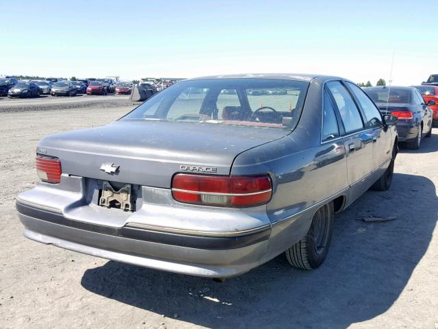 1G1BL53E8MW168338 - 1991 CHEVROLET CAPRICE GRAY photo 4