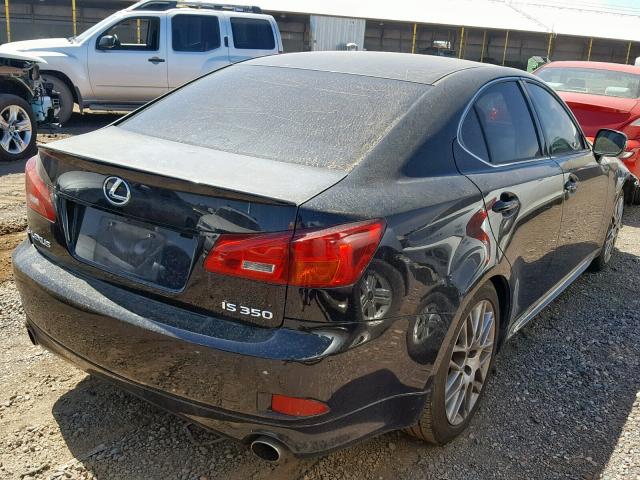 JTHBE262665006703 - 2006 LEXUS IS 350 BLACK photo 4