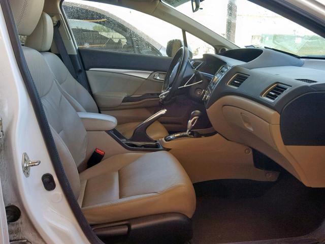 19XFB2F92DE050255 - 2013 HONDA CIVIC EXL 白色 照片 5