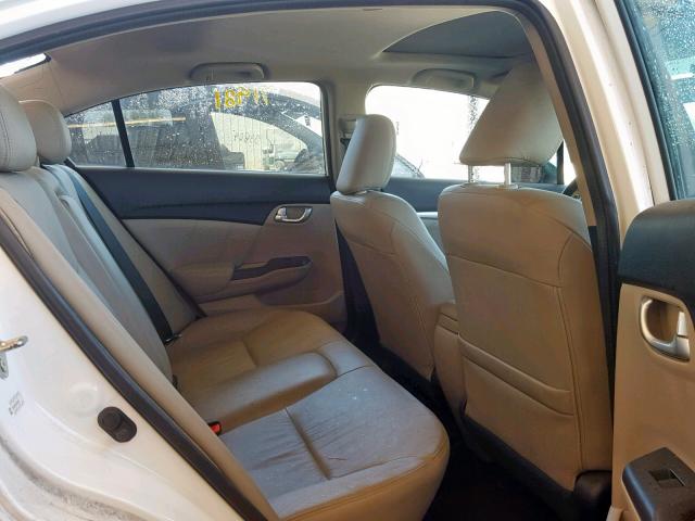 19XFB2F92DE050255 - 2013 HONDA CIVIC EXL 白色 照片 6