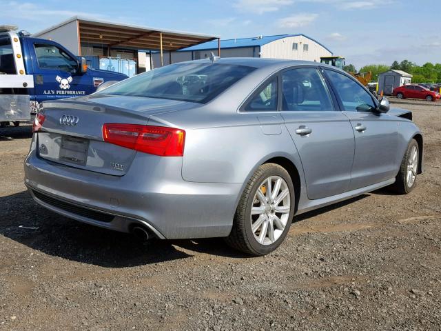 WAUHGAFCXDN133229 - 2013 AUDI A6 PRESTIG SILVER photo 4