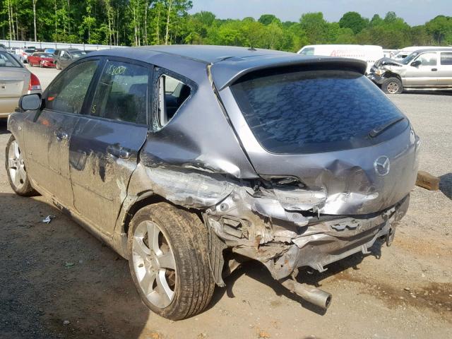 JM1BK343641211504 - 2004 MAZDA 3 HATCHBAC GRAY photo 3