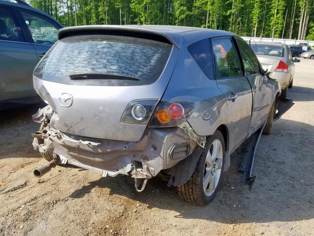 JM1BK343641211504 - 2004 MAZDA 3 HATCHBAC GRAY photo 4