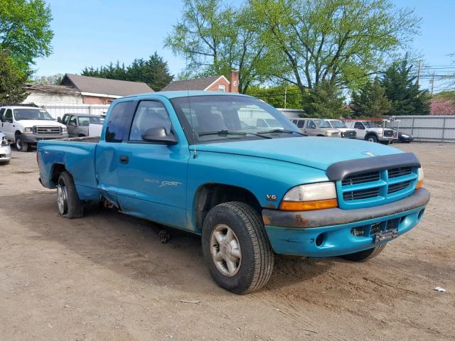 1B7GG22XXWS582170 - 1998 DODGE DAKOTA TURQUOISE photo 1