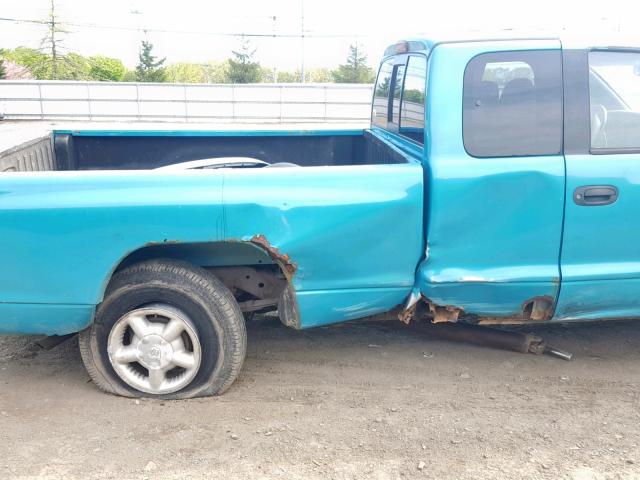 1B7GG22XXWS582170 - 1998 DODGE DAKOTA TURQUOISE photo 9