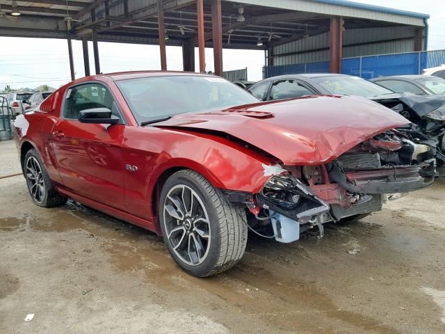 1ZVBP8CF1E5283115 - 2014 FORD MUSTANG GT RED photo 1