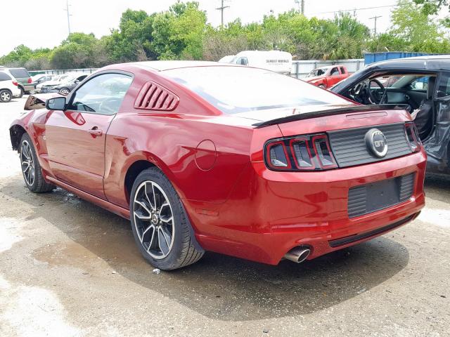 1ZVBP8CF1E5283115 - 2014 FORD MUSTANG GT RED photo 3