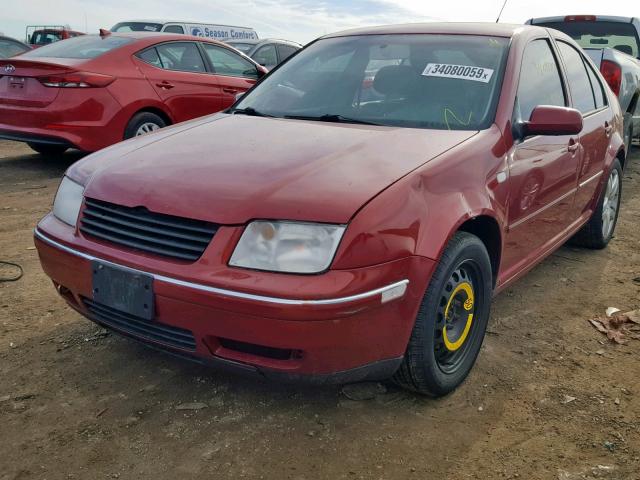 3VWSE69M64M088104 - 2004 VOLKSWAGEN JETTA GLS RED photo 2