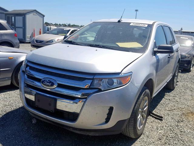 2FMDK3GC4DBC03213 - 2013 FORD EDGE SE SILVER photo 2