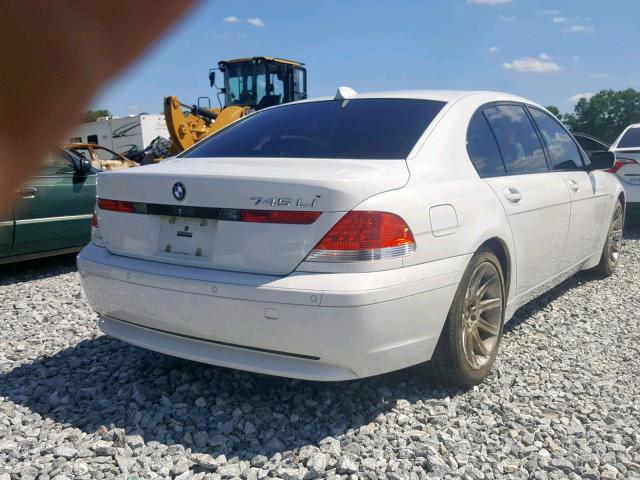 WBAGN635X4DS52926 - 2004 BMW 745 LI WHITE photo 4