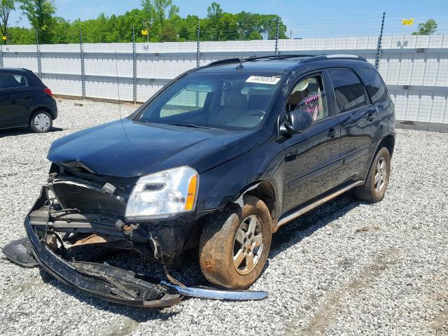 2CNDL63F456147413 - 2005 CHEVROLET EQUINOX LT BLACK photo 2