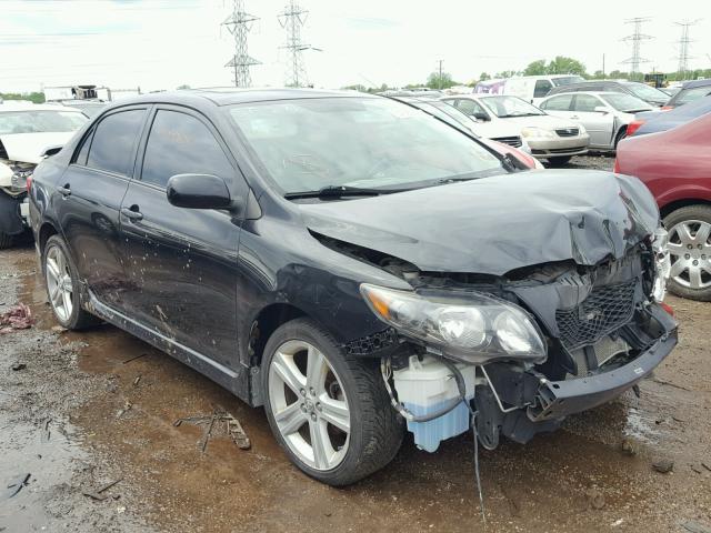 1NXBE40E49Z031265 - 2009 TOYOTA COROLLA XR BLACK photo 1