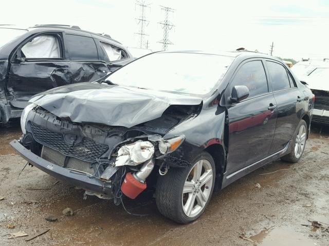 1NXBE40E49Z031265 - 2009 TOYOTA COROLLA XR BLACK photo 2