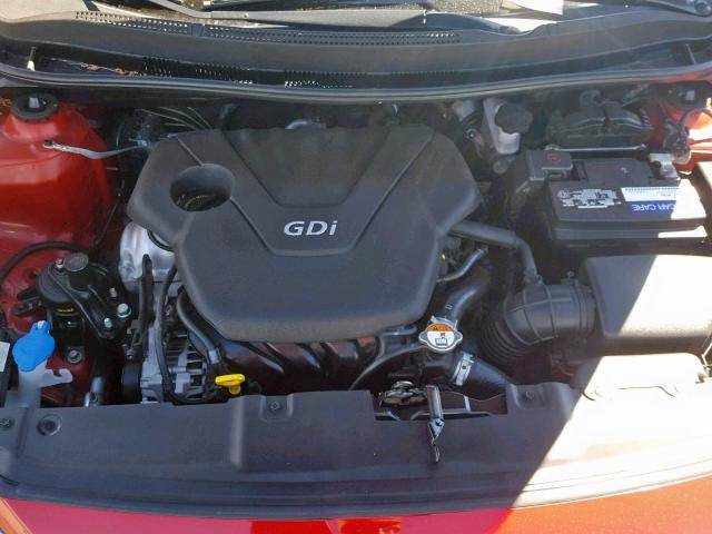 KMHCT4AE0GU067363 - 2016 HYUNDAI ACCENT SE RED photo 7