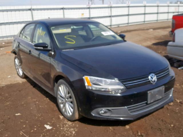 3VWLL7AJ9EM355349 - 2014 VOLKSWAGEN JETTA TDI BLACK photo 1