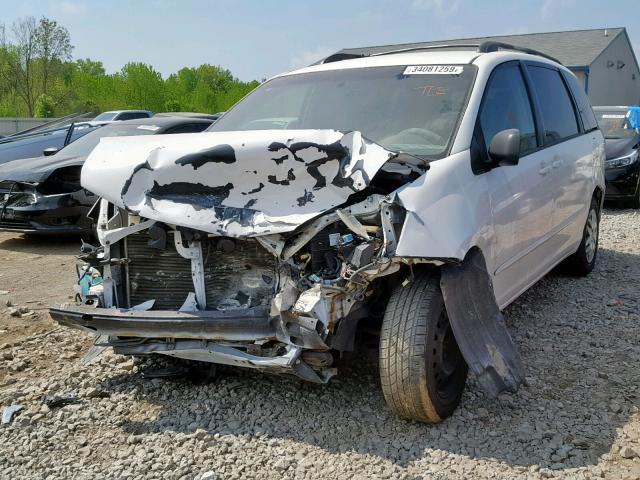 5TDZA23C46S546831 - 2006 TOYOTA SIENNA CE/ WHITE photo 2