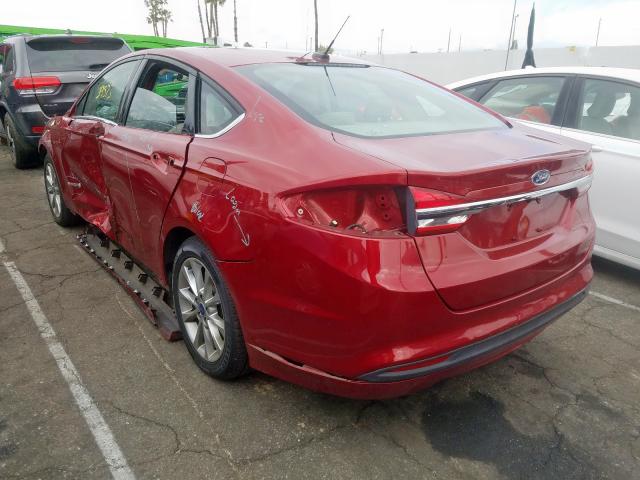 3FA6P0LUXHR266275 - 2017 FORD FUSION SE HYBRID  photo 3