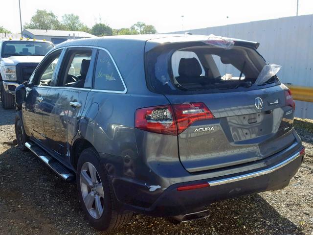 2HNYD2H40BH527104 - 2011 ACURA MDX TECHNO BLACK photo 3