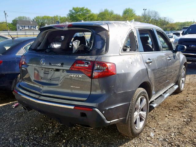 2HNYD2H40BH527104 - 2011 ACURA MDX TECHNO BLACK photo 4