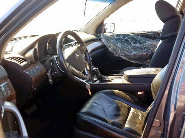 2HNYD2H40BH527104 - 2011 ACURA MDX TECHNO BLACK photo 5