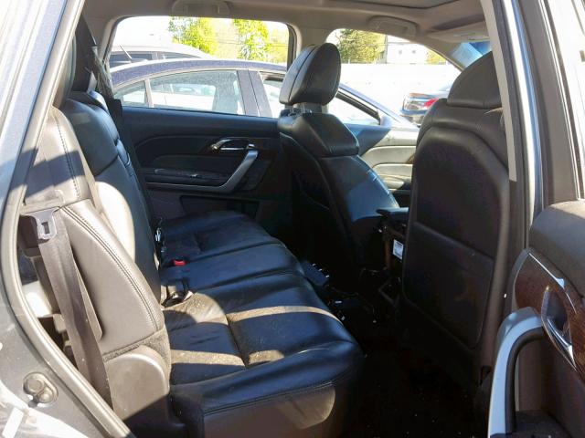 2HNYD2H40BH527104 - 2011 ACURA MDX TECHNO BLACK photo 6