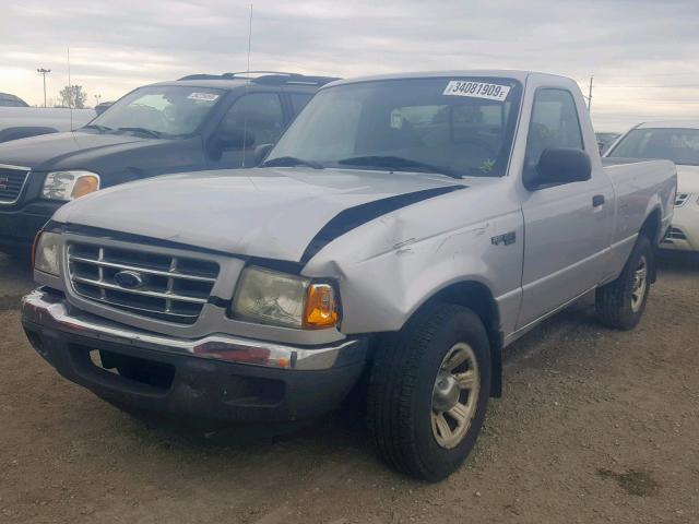 1FTYR10D92PA93595 - 2002 FORD RANGER SILVER photo 2