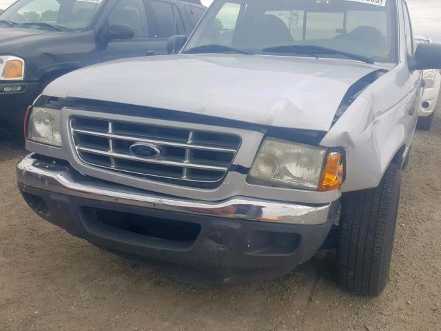 1FTYR10D92PA93595 - 2002 FORD RANGER SILVER photo 9