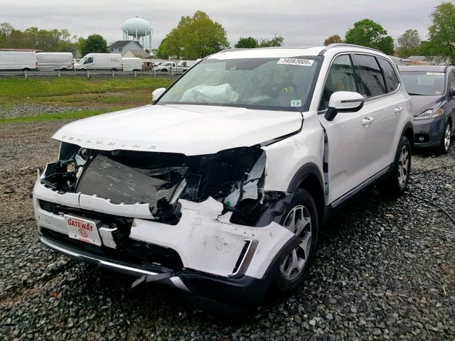 5XYP3DHC5LG002174 - 2020 KIA TELLURIDE WHITE photo 2