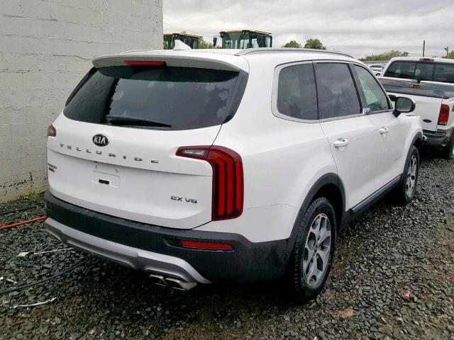 5XYP3DHC5LG002174 - 2020 KIA TELLURIDE WHITE photo 4