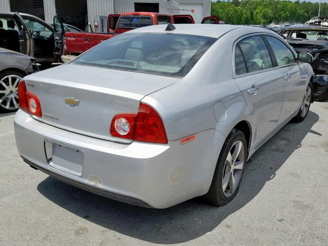 1G1ZC5EU4CF202759 - 2012 CHEVROLET MALIBU 1LT ვერცხლისფერი ფოტო 4
