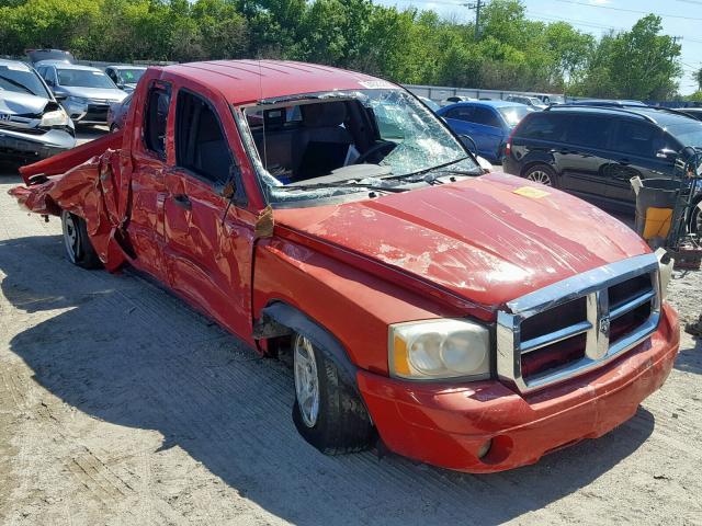 1D7HE42K76S598598 - 2006 DODGE DAKOTA SLT RED photo 1