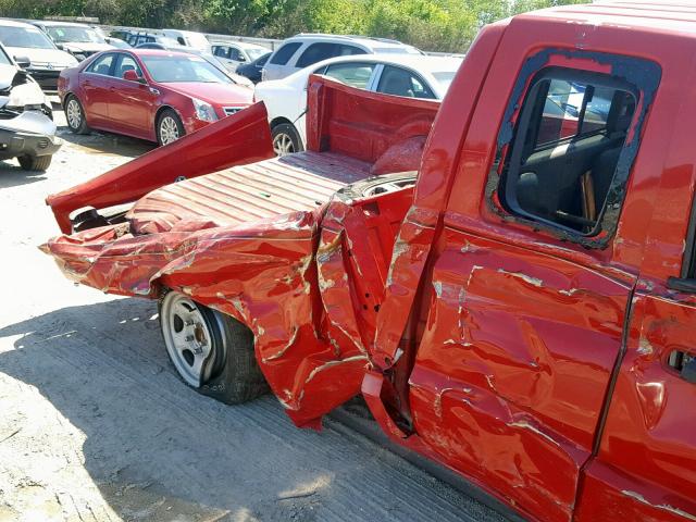 1D7HE42K76S598598 - 2006 DODGE DAKOTA SLT RED photo 9