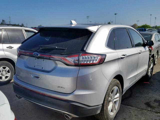 2FMPK3J82HBB89397 - 2017 FORD EDGE SEL SILVER photo 4