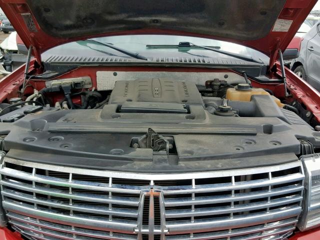 5LMFU28577LJ20714 - 2007 LINCOLN NAVIGATOR წითელი ფოტო 7