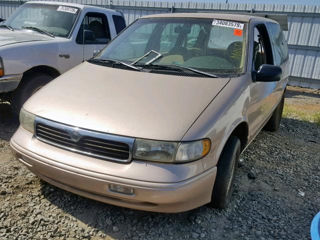 4M2DV1114VDJ32883 - 1997 MERCURY VILLAGER BEIGE photo 2