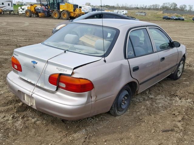 1Y1SK5284YZ405865 - 2000 CHEVROLET GEO PRIZM TAN photo 4